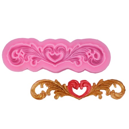 Καλούπι σιλικόνης κεντρικό διακοσμητικό 180x55x10mm